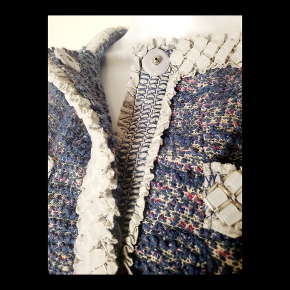 ISANI ANTHROPOLOGIE TWEED BLAZER SZ. XS - Picture 8 of 10